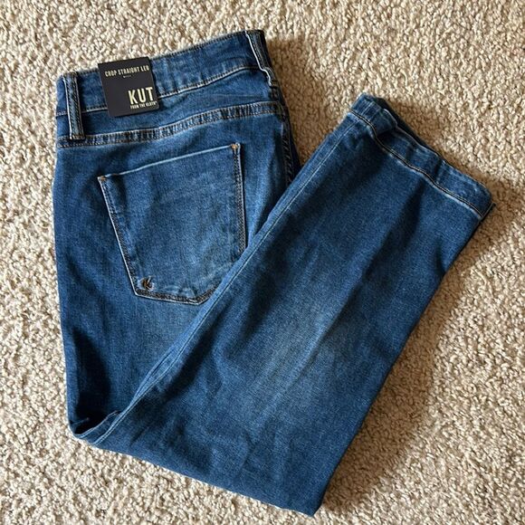 NWT Kut from the Kloth Crop Straight Leg Jeans - Picture 1 of 6